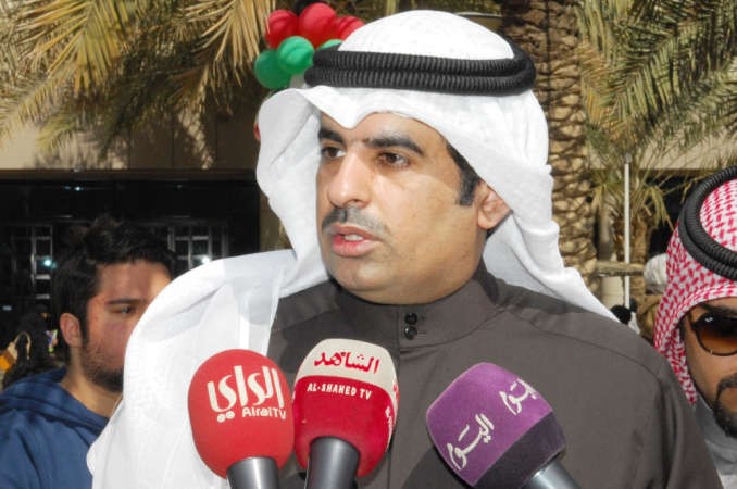 النائب السابق خالد الطاحوس متحدثا 