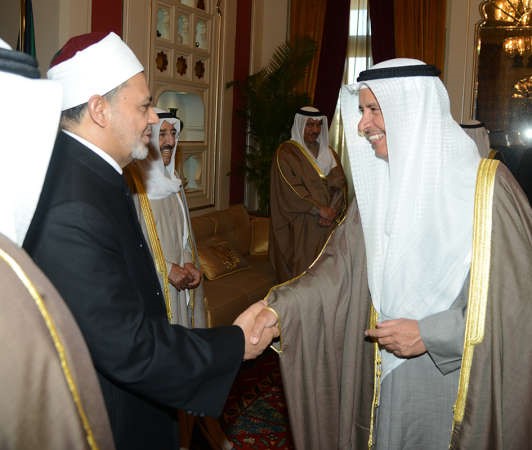 المستشار يوسف الابراهيم في حوار باسم مع شيخ الازهر﻿