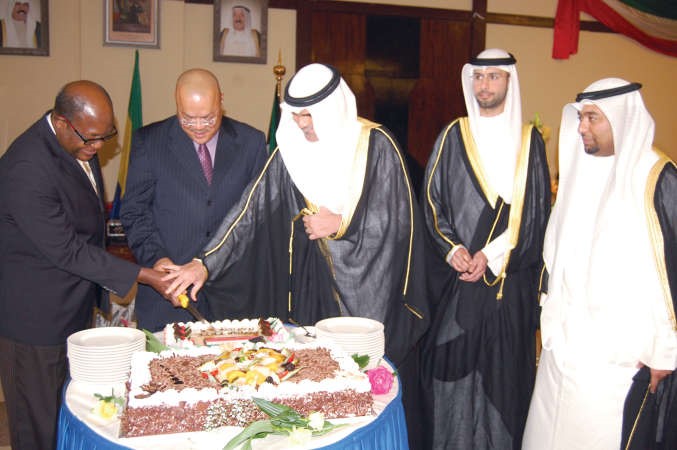 جانب من احتفال سفارتنا بالغابون في العاصمة ليبرفيل بالاعياد الوطنية﻿