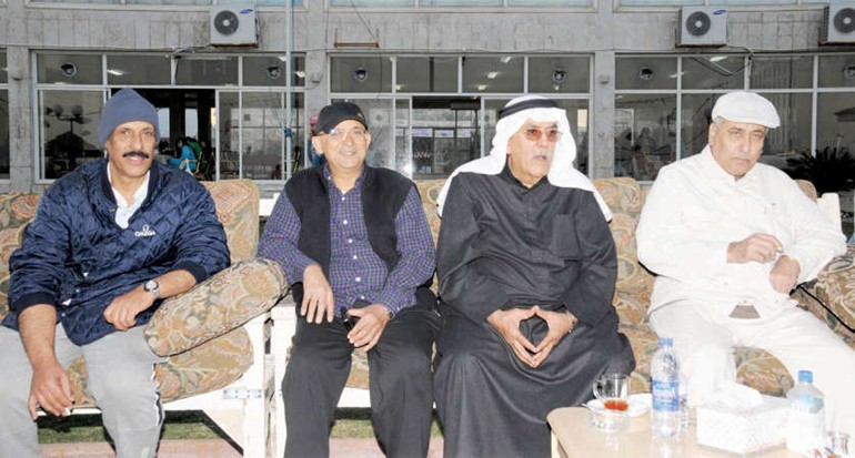  اللواء فهد الفهد وماحمد الغانم وعلي القبندي يتابعون الفعاليات	 انور الكندري﻿
