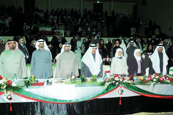 هند الصبيح وعبدالمحسن المطيري وفاطمة الملا وحمد الخالدي وخالد القحطاني وخلف الطواش وماجد الصالح في مقدمة الحضور خلال الاحتفال	قاسم باشا﻿