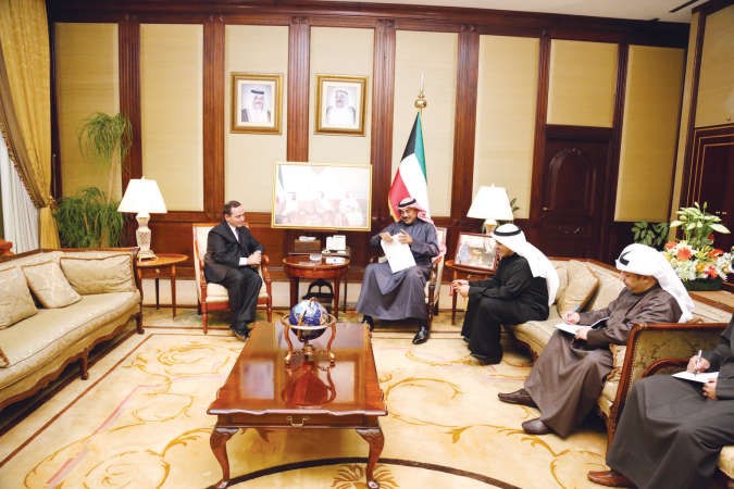  وخلال استقباله السفير الاردني محمد الكايد ﻿