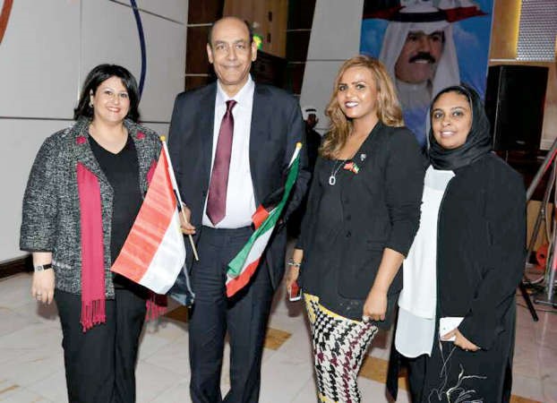 الشيخة بسمة الابراهيم والفنان احمد بدير