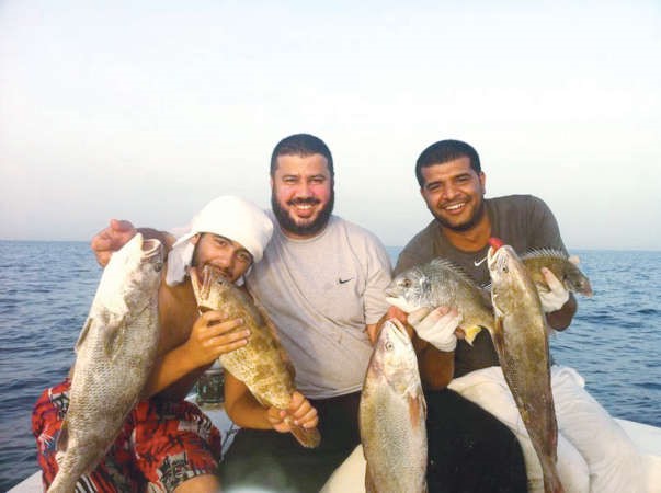 صيد متنوع باحدى الرحلات﻿