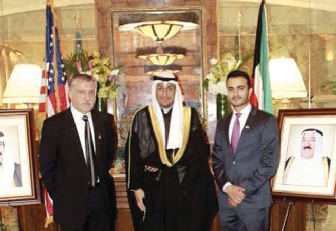 المستشار الثقافي د منصور چراق وعبدالعزيز الزيد وعبد العزيز المعجل﻿