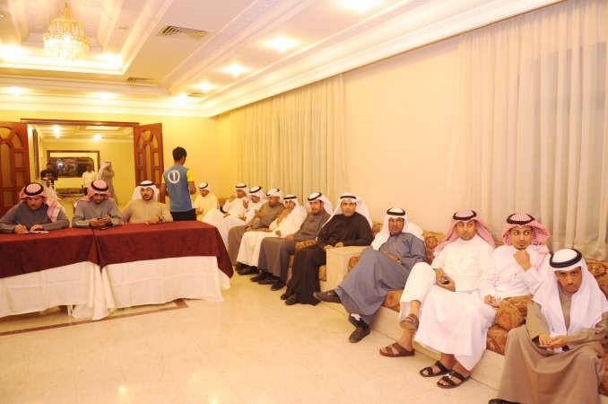 جانب من الحضور في ديوان البراك﻿