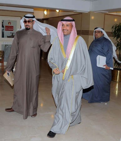 رئيس مجلس الامةمرزوق الغانم متوجها الى اجتماع اللجنة التشريعية