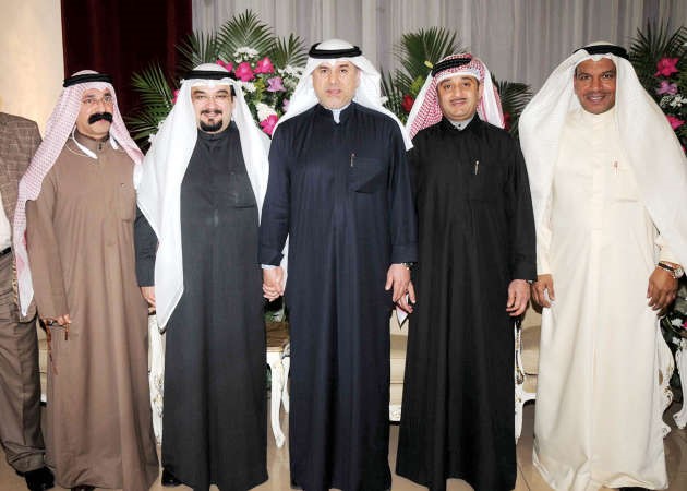 حامد الشايع وعبدالله التميمي ودمحمود العبدالهادي وعون التميمي يباركون