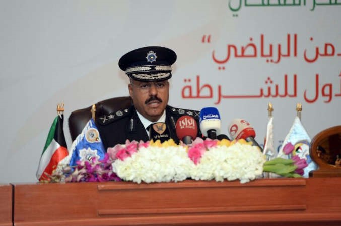 الفريق الشيخ احمد النواف يتحدث في المؤتمر الصحافيعادل اليعقوب﻿