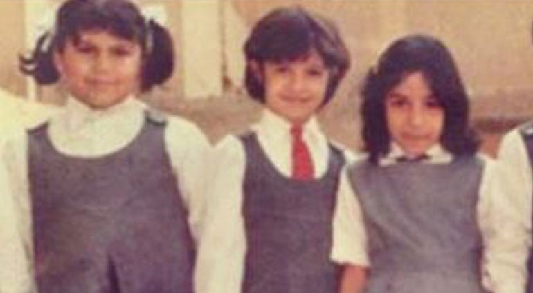 صورة نادرة لياسمين عبدالعزيز وهي تلميذة
