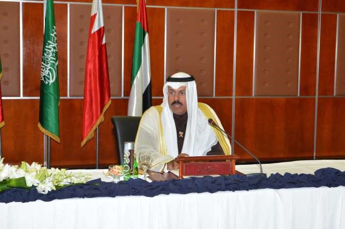 الفريق الشيخ احمد النواف مترئسا الاجتماع