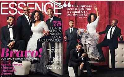صورة Oprah وهي ترتدي الفستان على غلاف احدى المجلات