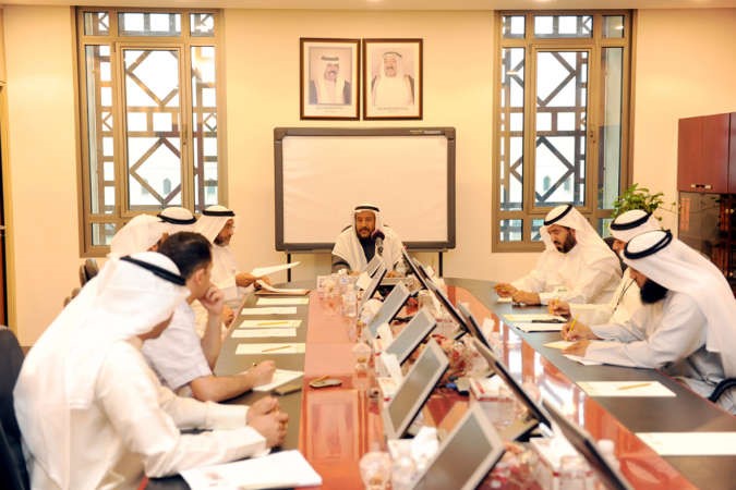 مدير عام بيت الزكاة ابراهيم الصالح خلال المؤتمر الصحافي
