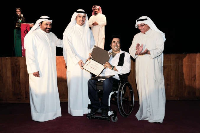  وتكريم سفير المعاقين الشاعر عبدالكريم العنزي﻿