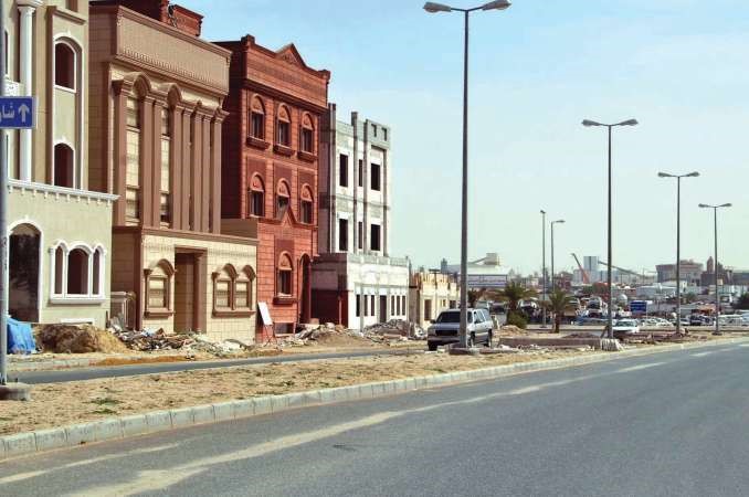 بيوت مدينة سعد العبدالله المطلة على سكراب امغرة ﻿