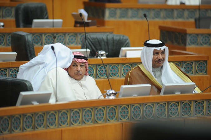  سمو الشيخ جابر المبارك والشيخ خالد الجراح
