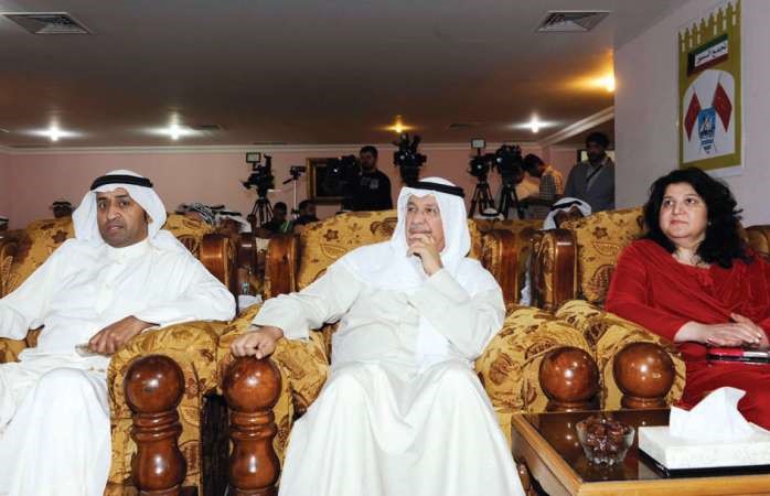 الشيخ صباح الناصر في مقدمة الحضور وتبدو نجلاء النقي﻿