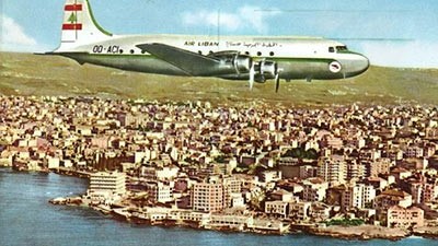 بيروت الخمسينات وطائرات اول شركة طيران لبنانية