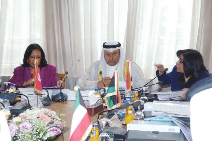 دعلي العبيدي خلال مشاركته في الاجتماع﻿