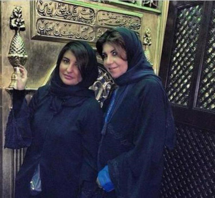 بالصور.. شذى حسون ترتدي الحجاب كاملا في زيارة ضريح .. وتفجر جدلا في تويتر