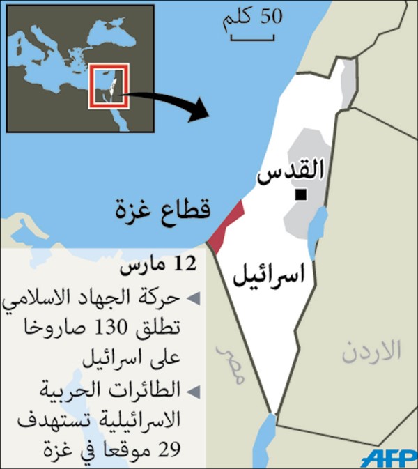 تجدد إطلاق الصواريخ على إسرائيل من غزة 