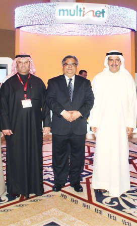 سالم المليفي ورشيد شافي خلال مؤتمر Capacity Middle East