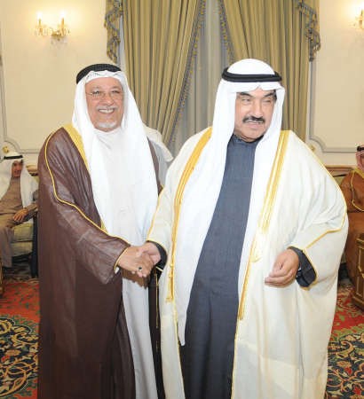 سمو الشيخ ناصر المحمد مرحبا بالشيخ علي الجراح﻿