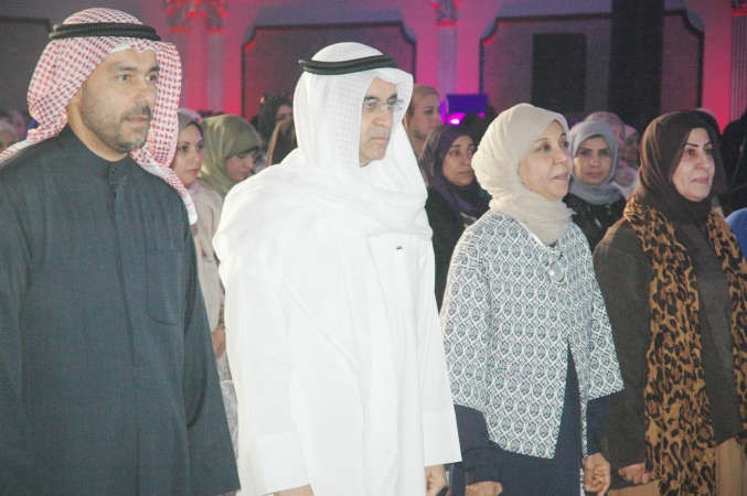 المليفي ومريم الوتيد في مقدمة الحضور﻿