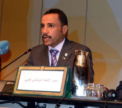 رئيس الاتحاد البرلماني العربي ورئيس مجلس الامة مرزوق الغانم متحدثا﻿