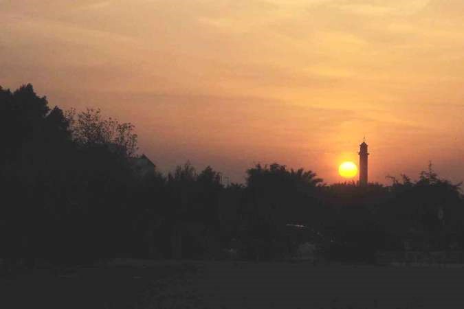 لحظة الغروب