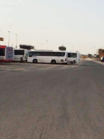 باصات احتجزت تمهيدا لنقلها الى كراج الحجز