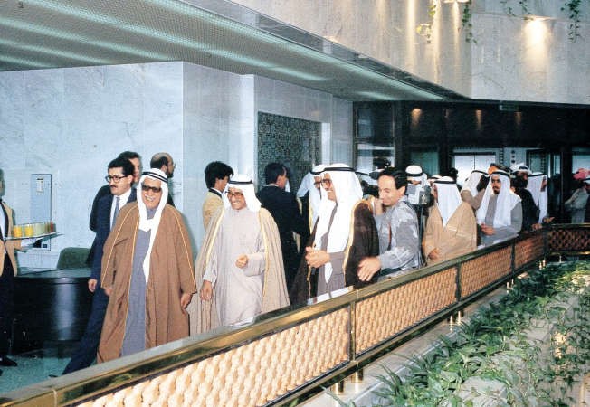 جانب من تدشين البنك قبل 37 عاما