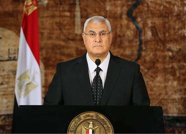 الرئيس المصري عدلي منصور