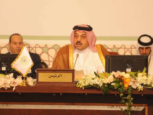  وزير الخارجية القطري يلقي كلمته﻿