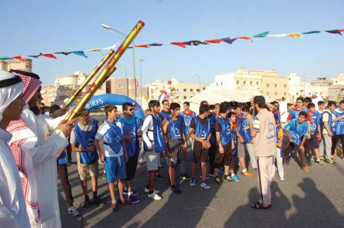 لحظة انطلاق المارثون 