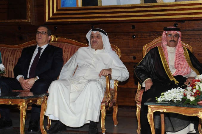 الشيخ مبارك الدعيج خلال الحفل