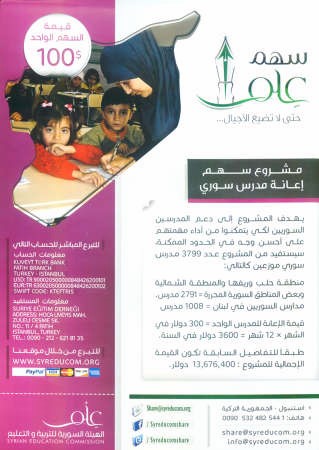 ملصق لاحد مشاريع سهم التابع للهيئة