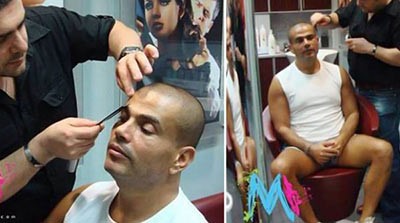صور تفجر السخرية.. عمرو دياب يحدد حواجبه مرتدياً شورت أشبه بـ "البوكسر"