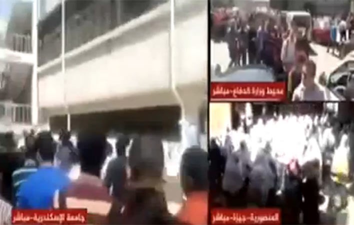 بالفيديو.. مذيع "الجزيرة" لمتصل مبتهج بترشح السيسي : "احنا قناة محترمة روح زغرط انت مع نفسك"