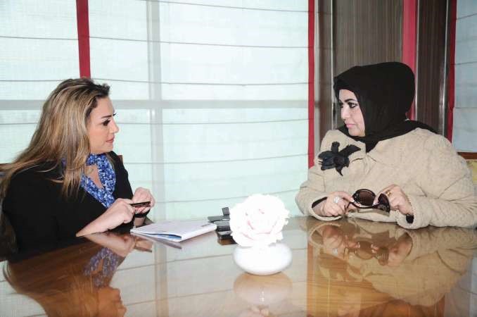 ايمان الرويلي متحدثة للزميلة دانيا شومان﻿