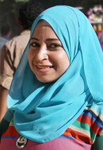 صورة ارشيفية للصحافية ميادة اشرف ﻿
