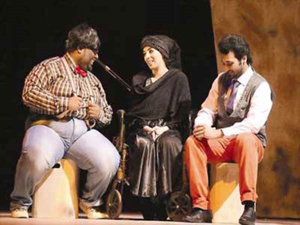 مشهد من مسرحية العرس الدموي