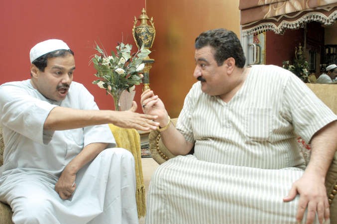  العقل مع احمد جوهر في احد اعمالهما الفنية﻿