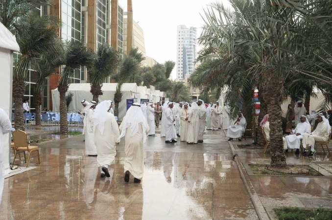 الامطار لم تمنع الحضور الجيد في انتخابات غرفة التجارة﻿
