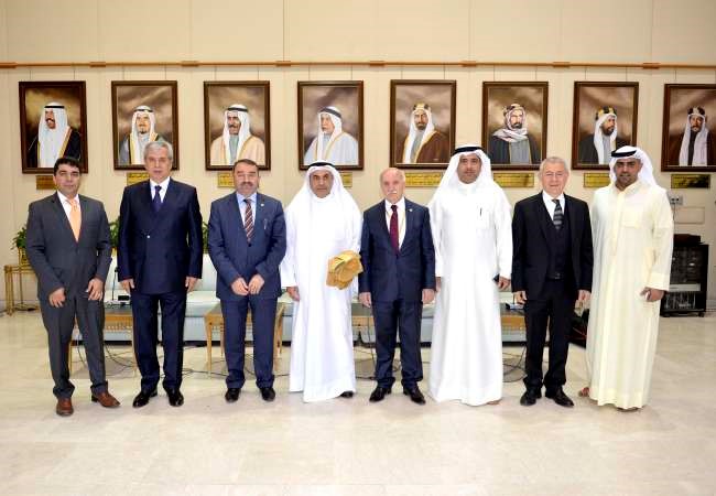 دعبدالله الطريجي ودعودة الرويعي وراكان النصف مع اعضاء لجنة الصداقة التركية﻿