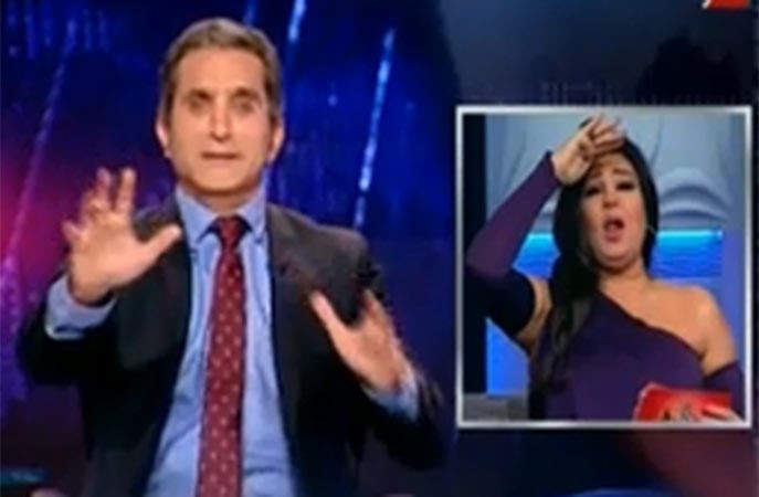 بالفيديو.. باسم يوسف: "زغرودة" فيفي عبده هزت العالم كله