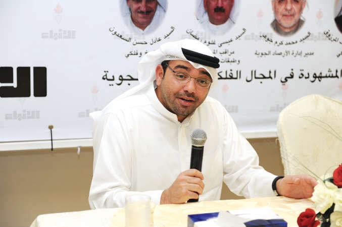 رئيس التحرير الزميل يوسف خالد المرزوق يلقي كلمته سالم الشمري