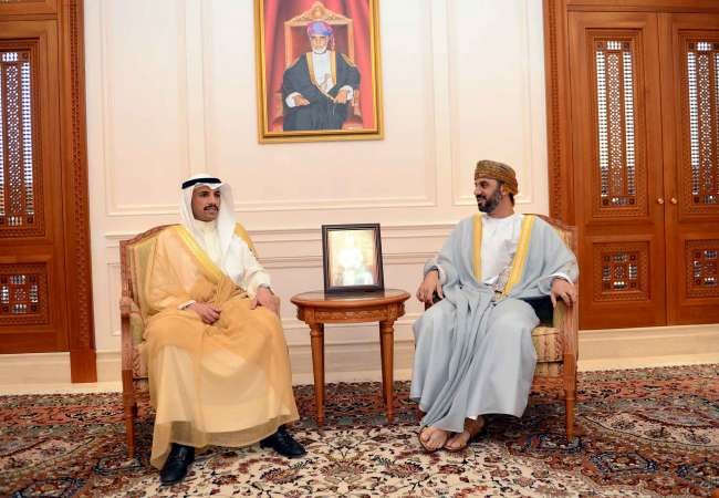 الغانم ورئيس مجلس الشورى العماني﻿