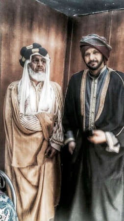 عبدالعزيز الحداد في دور الشيخ مبارك واحمد الحليل في دور الشيخ خزعل﻿