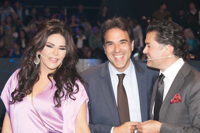 مازن مع احلام وراغب في Arab Idol